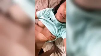 Teen Babe Giving Sloppy Blowjob Before Getting Fucked Hard