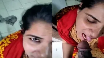 Horny Bhabhi Sucking Her Devar Thick Cock Behind Closed Doors