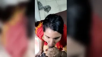 Horny Bhabhi Sucking Her Devar Thick Cock Behind Closed Doors