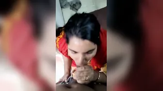 Horny Bhabhi Sucking Her Devar Thick Cock Behind Closed Doors