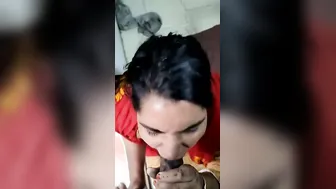 Horny Bhabhi Sucking Her Devar Thick Cock Behind Closed Doors