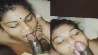 Tamil GF Giving Me Sloppy Blowjob In Bedroom Video