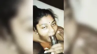 Tamil GF Giving Me Sloppy Blowjob In Bedroom Video