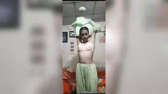 Small Tit Desi Babe Changing Clothes Showing Naked Body