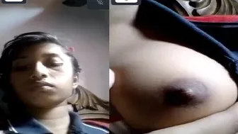 GF In Polo Tee Stripping On Video Call Showing It All