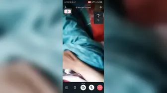GF In Polo Tee Stripping On Video Call Showing It All