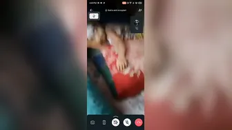 GF In Polo Tee Stripping On Video Call Showing It All