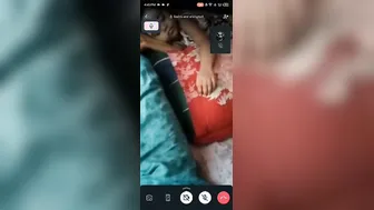 GF In Polo Tee Stripping On Video Call Showing It All