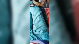 GF In Polo Tee Stripping On Video Call Showing It All