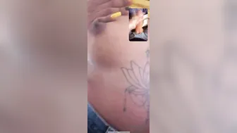 Tattooed Babe Showing Off Her Tits Live On Camera Tonight