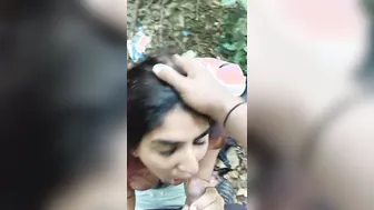 GF Sucking Him Outdoors In Steamy Leaked Amateur Mms