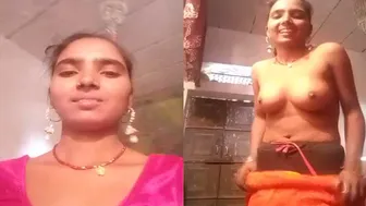 Village Girl Undressing Slowly On Cam Teasing Her Boyfriend