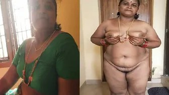 South Indian Aunty Undressing Slowly Removing Her Clothes For Him