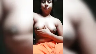 Village Gf Stripping Naked And Posing For Boyfriend In Bedroom