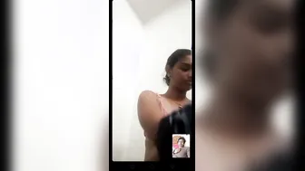 Cute GF Topless Teasing During Steamy Video Call Tonight