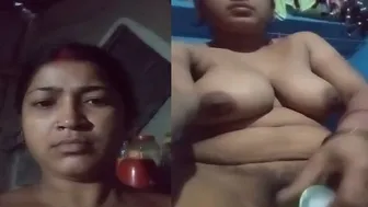 Bengali Wife Playing With A Bottle Deep Inside Her Wet Pussy