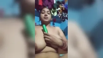 Bengali Wife Playing With A Bottle Deep Inside Her Wet Pussy
