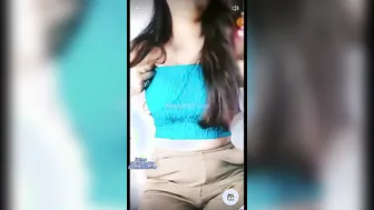 Cam Babe Showing Off Her Big Natural Tits Teasing Viewers Online
