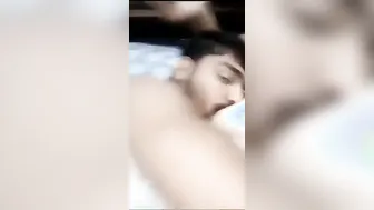 Bhabhi Getting Her Milky Boobs Sucked By Younger Guy At Home