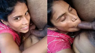 Desi Wife Giving Sloppy Head Before Rough Homemade Bedroom Action