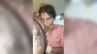 Slim Bhabhi Giving Devar Amazing Blowjob At Home