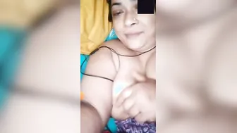 Mature Milf Showing Her Tits To Lover In Secret Video