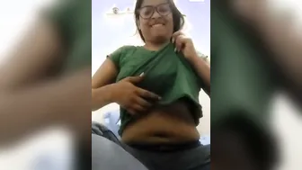 Indian Gf Squeezing Her Big Tits For Boyfriend On Video Tonight