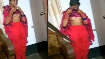 Petite GF Stripping Naked Flashing Her Small Tits Shyly