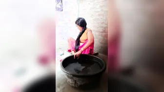 Bhabhi Showing Off Her Wet Massive Tits While Bathing At Home