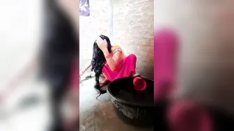 Bhabhi Showing Off Her Wet Massive Tits While Bathing At Home
