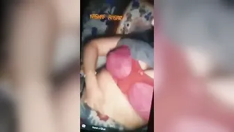 My Horny GF Playing With Her Big Naked Tits On Video