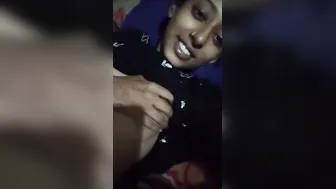 Skinny College GF Showing Her Small Tits In Selfie