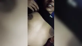 Skinny College GF Showing Her Small Tits In Selfie