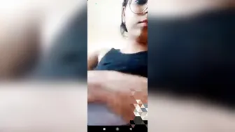 Nerdy Gf Exposing Her Perky Tits For The First Time On Cam