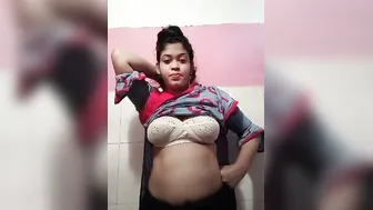 My Gf Exposing Her Dark Pussy And Tits In Secret Sex Mms Clip