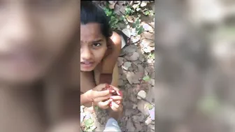 College GF Getting Fucked Outdoors Hidden In The Jungle