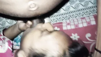 Horny Bhabhi Giving Her Man A Sloppy Blowjob In Bedroom