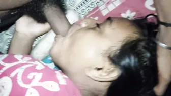 Horny Bhabhi Giving Her Man A Sloppy Blowjob In Bedroom
