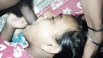 Horny Bhabhi Giving Her Man A Sloppy Blowjob In Bedroom