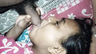 Horny Bhabhi Giving Her Man A Sloppy Blowjob In Bedroom