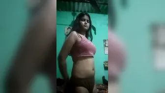 Village GF Playing With Her Perky Tits In Private Video