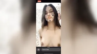 Desi GF Stripping Naked On Live Stream Before Bathing
