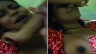 Bhabhi Letting Him Squeeze Her Big Melons During Foreplay Time