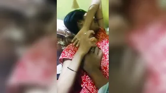 Bhabhi Letting Him Squeeze Her Big Melons During Foreplay Time