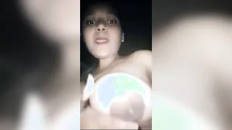 Bored GF Exploring Vegetables Alone In Her Bedroom
