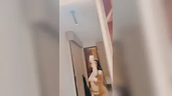 Bubbly Gf Admiring Her Big Boobs And Thick Ass Completely Nude