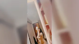 Bubbly Gf Admiring Her Big Boobs And Thick Ass Completely Nude