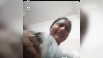 Chubby Babe Exposing Massive Tits During Private Video Chat