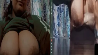 Curvy Babe Revealing Her Huge Tits On Live Video Call Tonight