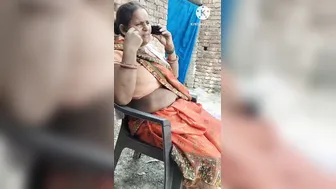 Village Bhabhi With Huge Boobs Getting Railed Outside Hard